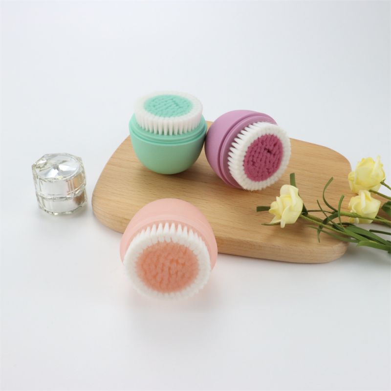 Round Plastic Face Washer Brush